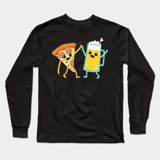 Pizza And Beer Long Sleeve T-Shirt